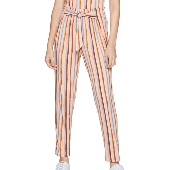 BCBGeneration - Stripe Paperbag Waist Pants - Picture 1 of 6